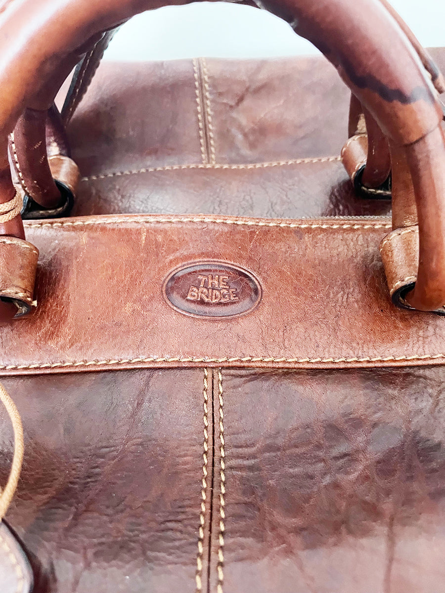 The Bridge Borsone da Viaggio in Cuoio con tracolla -Accessori Top-