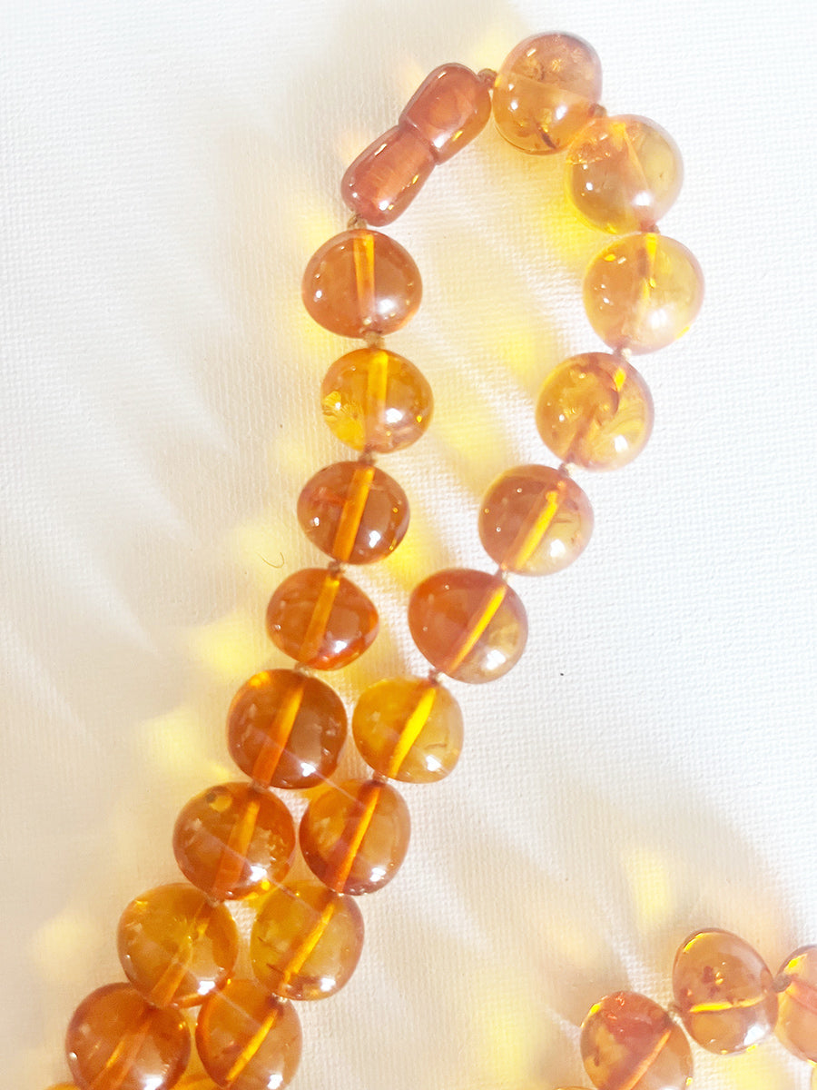Collana Ambra Lunga Vintage anni '60 -Top Accessori-
