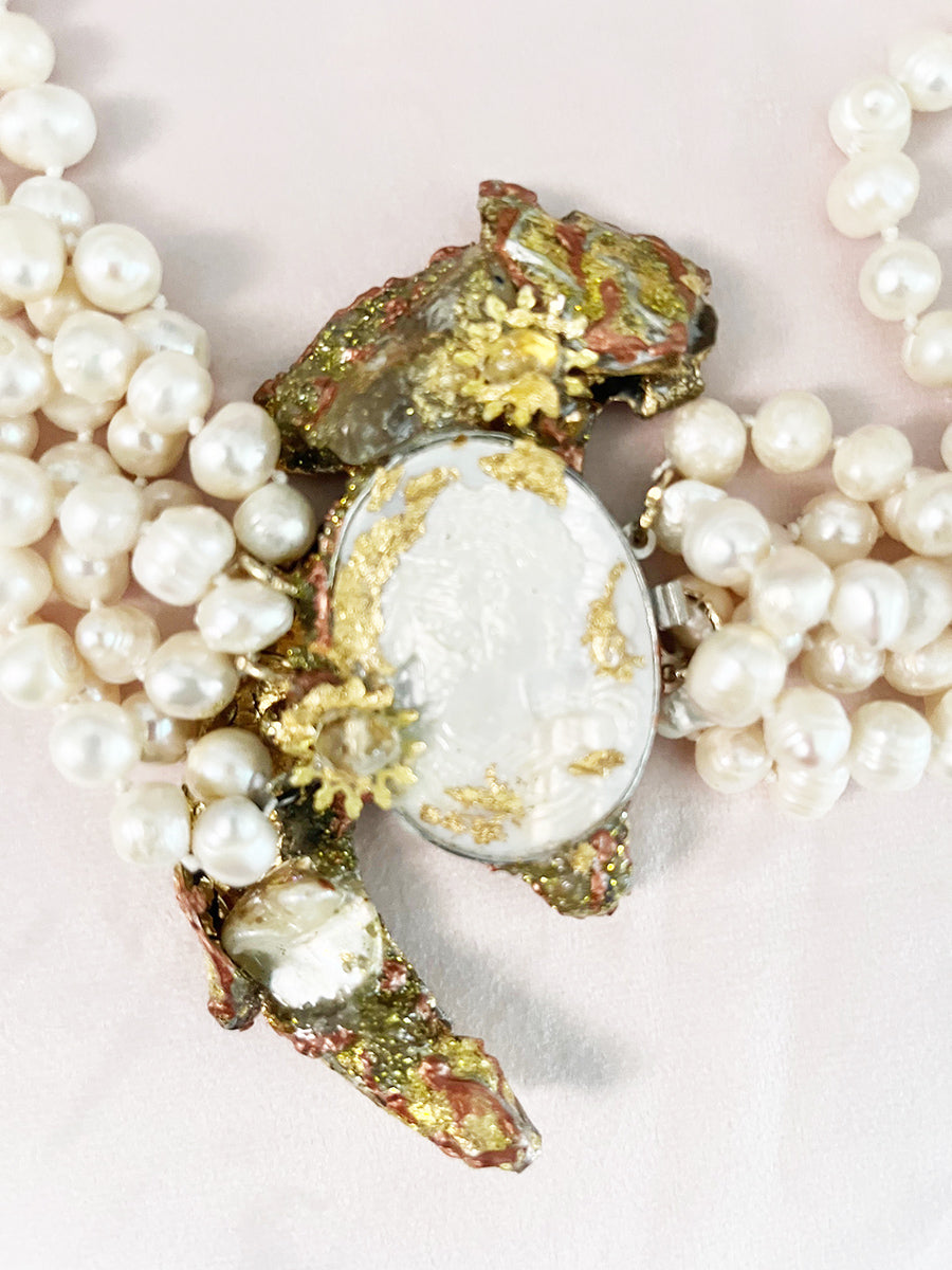 Marina Corazziari design Multifili Perle con chiusura gioiello -Top Bijoux-