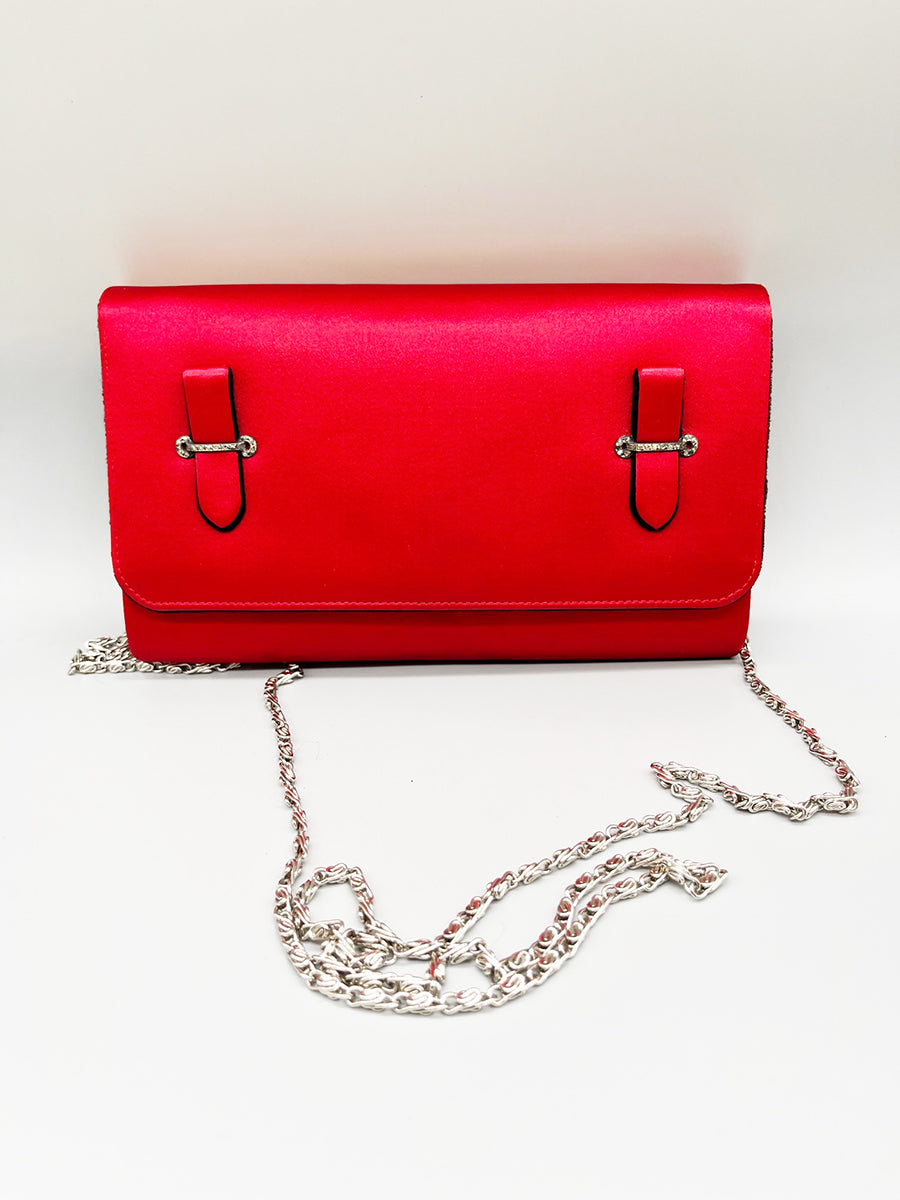 Gucci Pochette Vintage elegante con catena e Dust bag originale -Top Vintage-