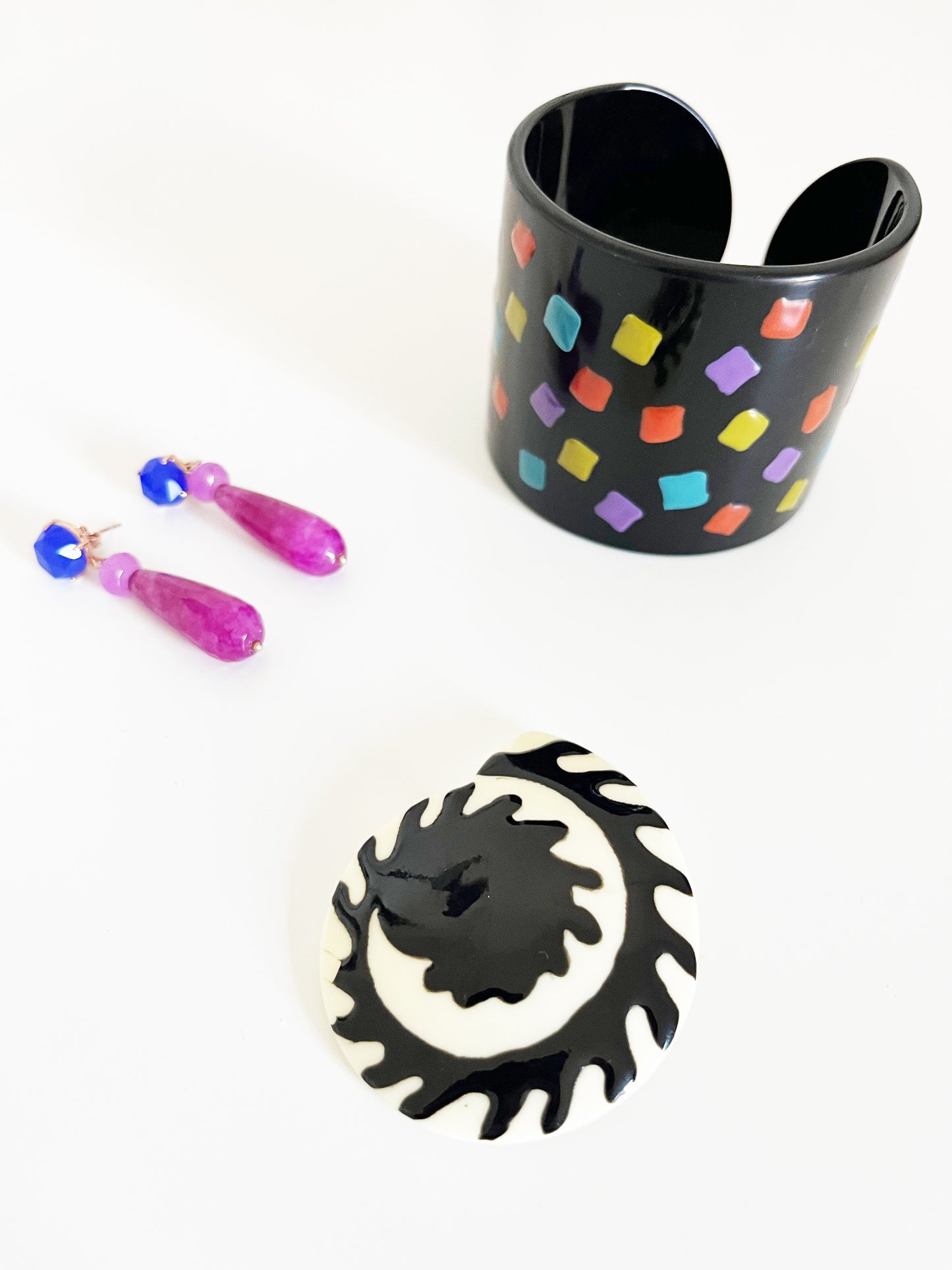 Missoni Spilla Vintage Bianca e Nera - Accessori-