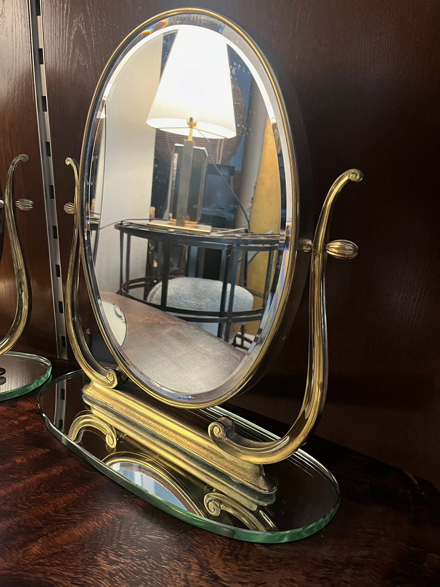 Coppia Specchi da Tavolo Art Deco' 1940 -Antiques-