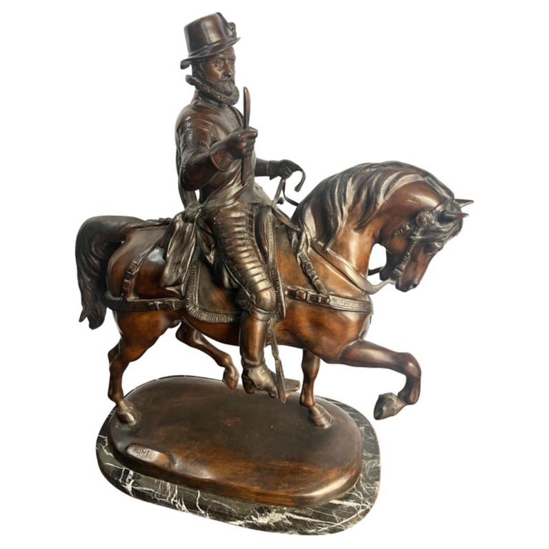 James Hunt (XIX - XX Secolo) - Guglielmo I d'Orange a cavallo - Top Antiques -