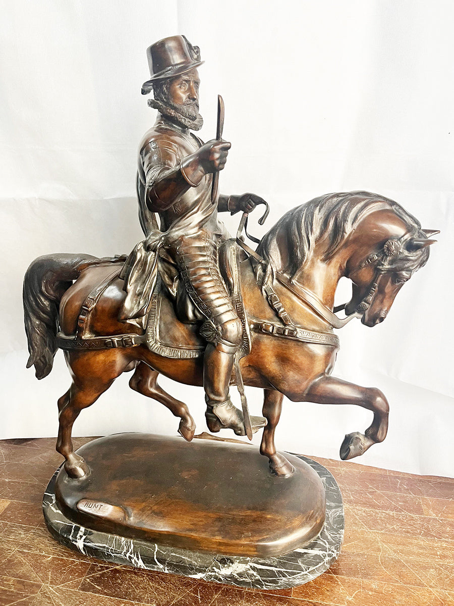 James Hunt (XIX - XX Secolo) - Guglielmo I d'Orange a cavallo - Top Antiques -