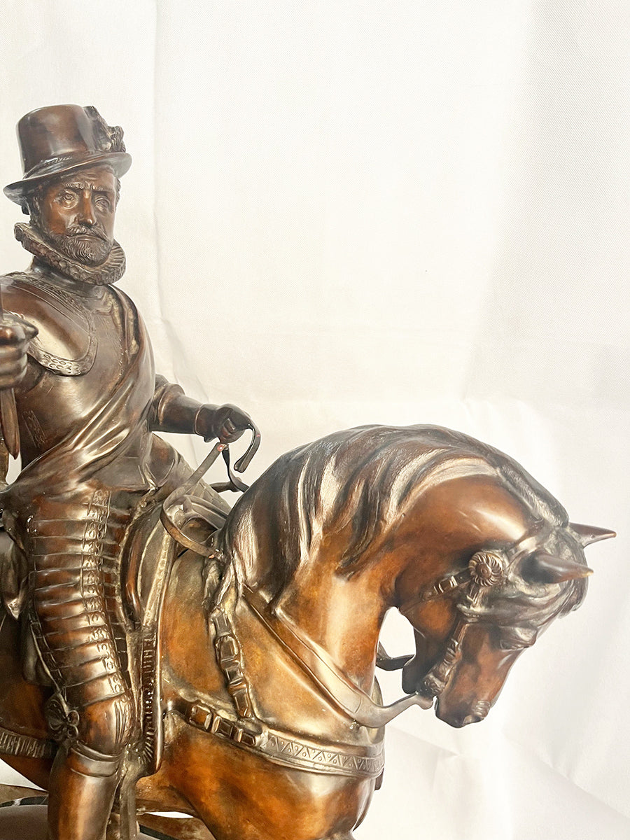 James Hunt (XIX - XX Secolo) - Guglielmo I d'Orange a cavallo - Top Antiques -