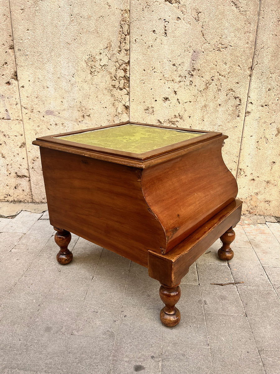 Scarpiera Poggiapiedi con Scrigno Inglese '900 -Top Antiques-