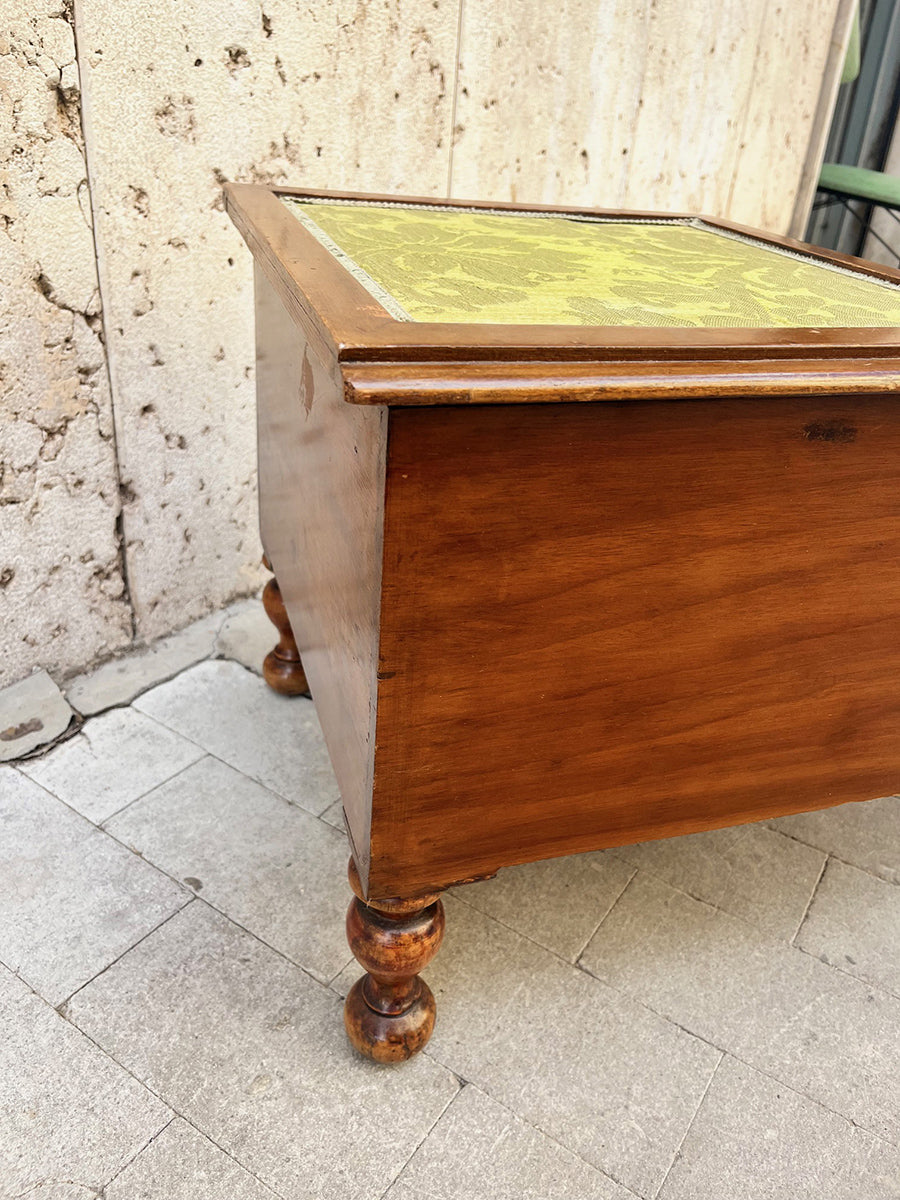 Scarpiera Poggiapiedi con Scrigno Inglese '900 -Top Antiques-