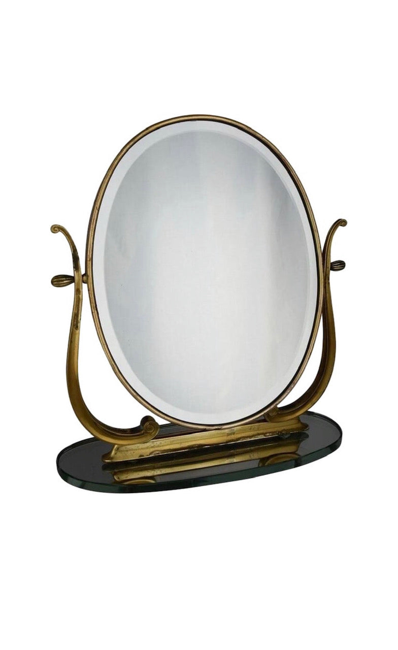 Coppia Specchi da Tavolo Art Deco' 1940 -Antiques-
