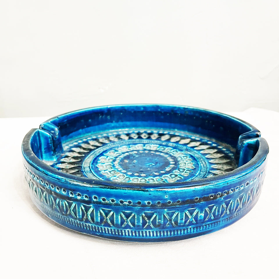 Aldo Londi per Bitossi Posacenere Grande Rimini Blu 1950 -Top Art-