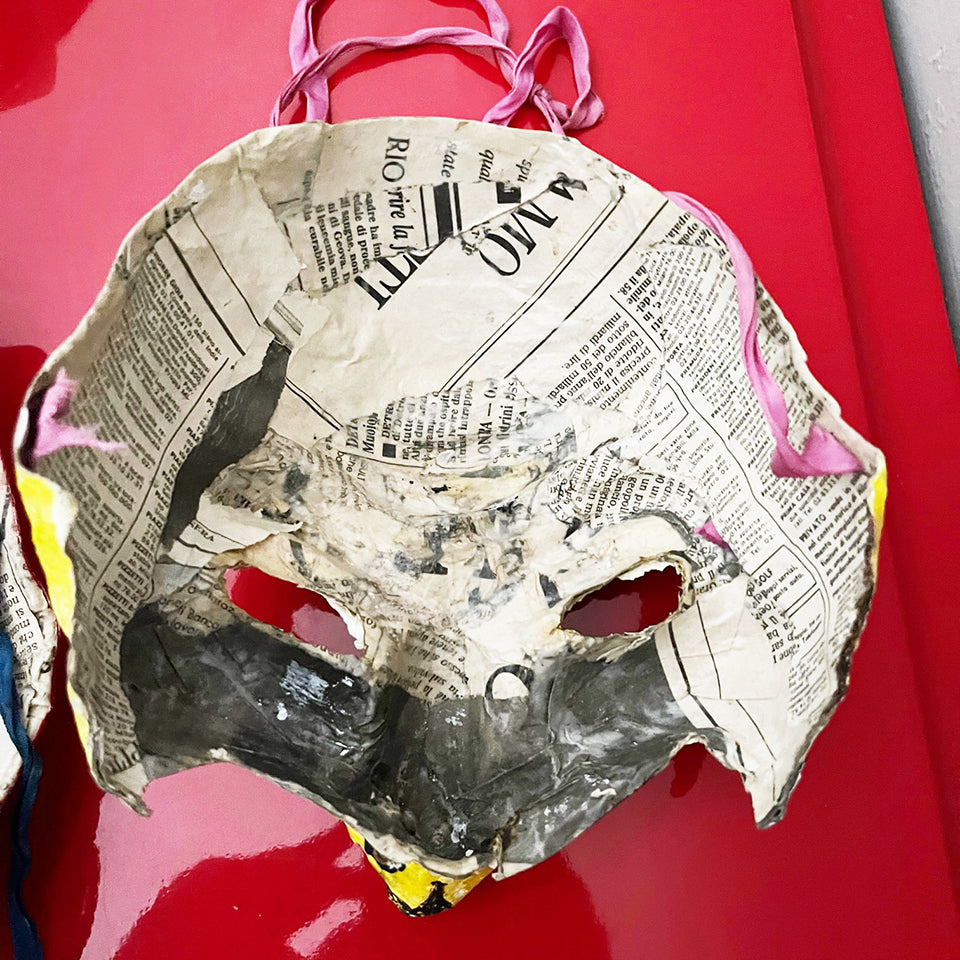 Maschera Cartapesta Leccese Vintage -Art-