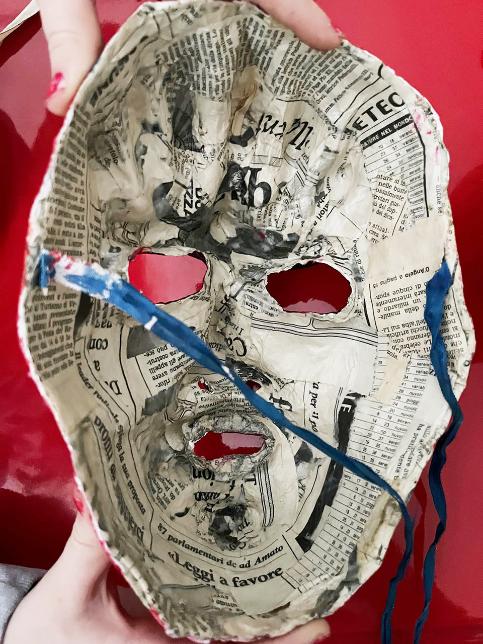 Maschera Cartapesta Leccese Vintage -Art-