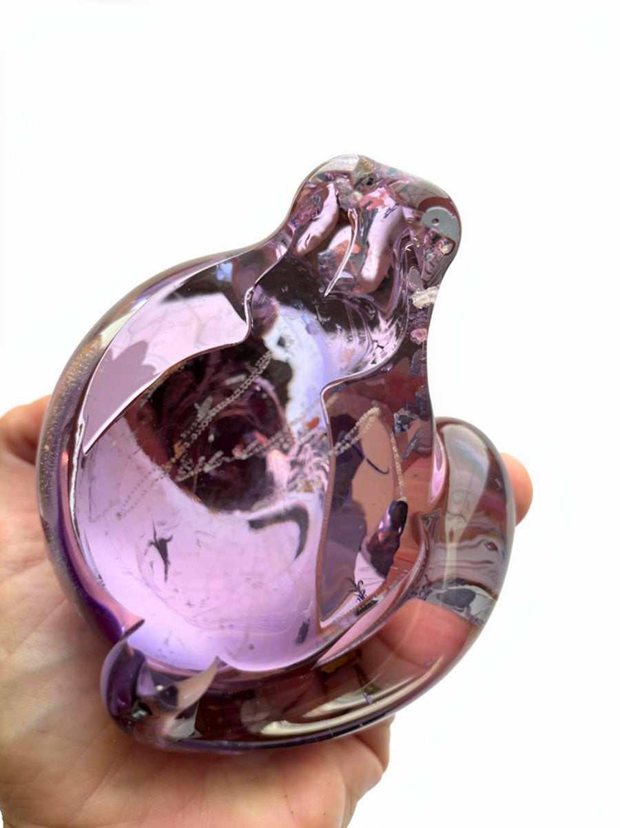 Opera d'Arte Scultura firmata in Vetro di Murano Gatto anni '60 -Top Murano-
