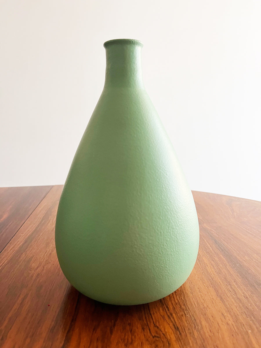 Trittico Vasi Verde Acqua firmati Italica Ars Firenze Anni '50 -Top Art-