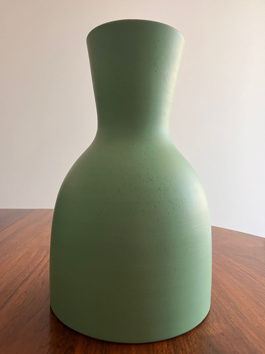 Trittico Vasi Verde Acqua firmati Italica Ars Firenze Anni '50 -Top Art-