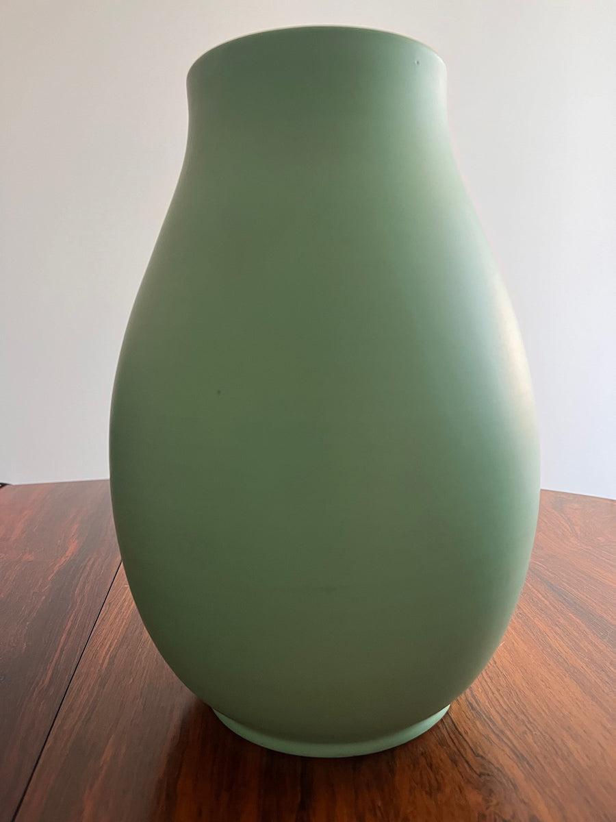 Trittico Vasi Verde Acqua firmati Italica Ars Firenze Anni '50 -Top Art-
