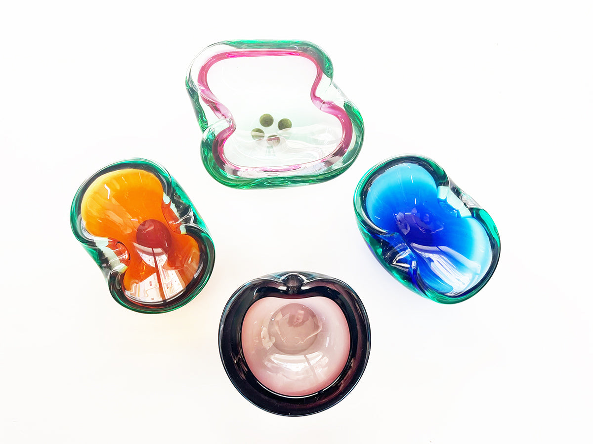 Lotto Posaceneri Murano Venice 1970 n. 4 -Art-