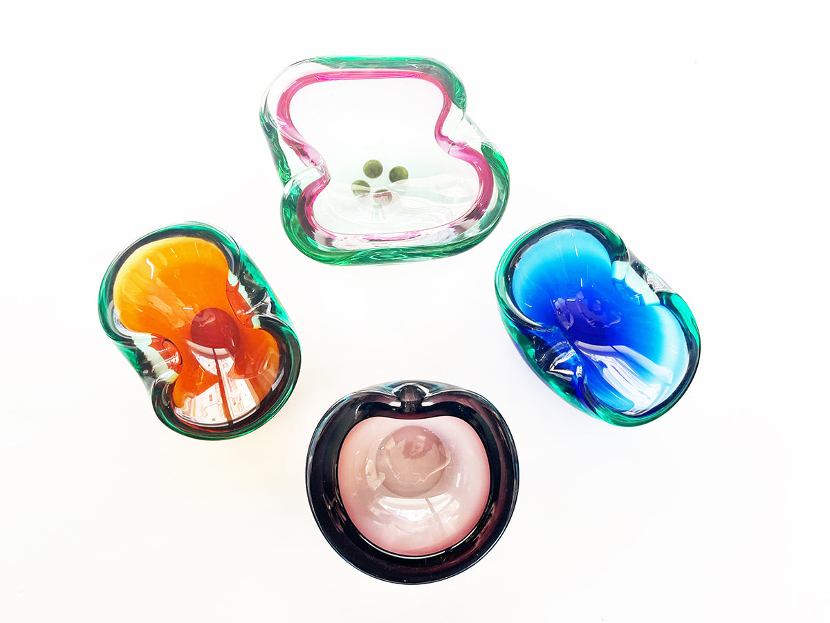Lotto Posaceneri Murano Venice 1970 n. 4 -Art-