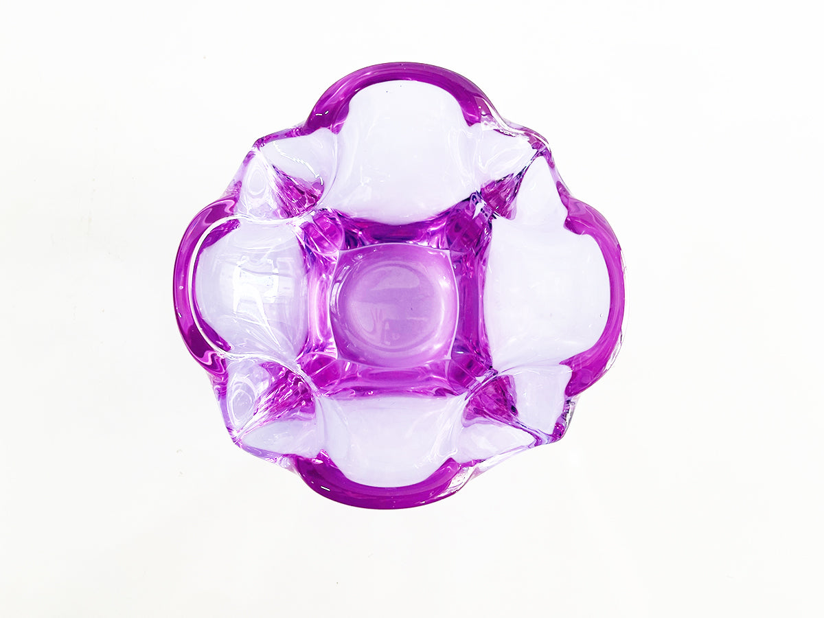 Posacenere Murano Viola Grande 1970 -Art-