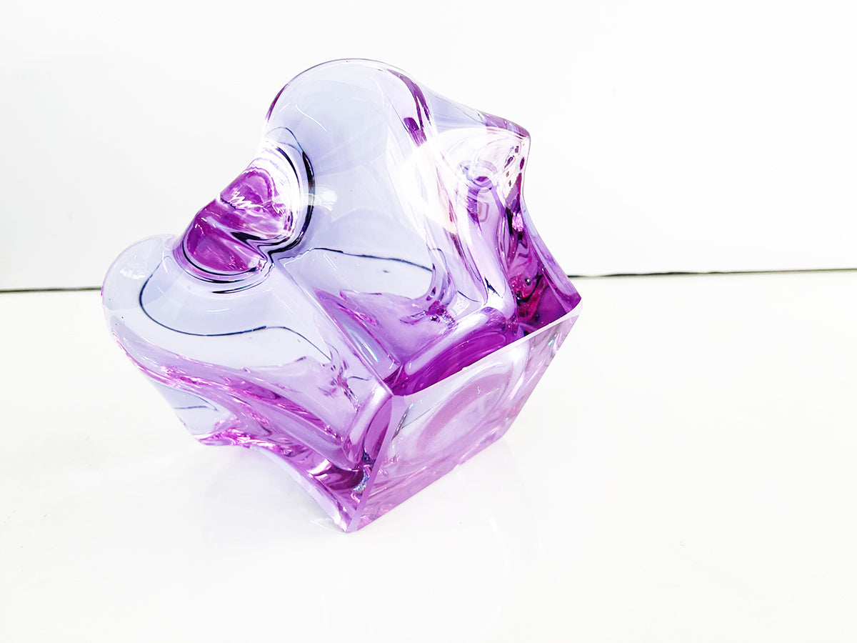 Posacenere Murano Viola Grande 1970 -Art-