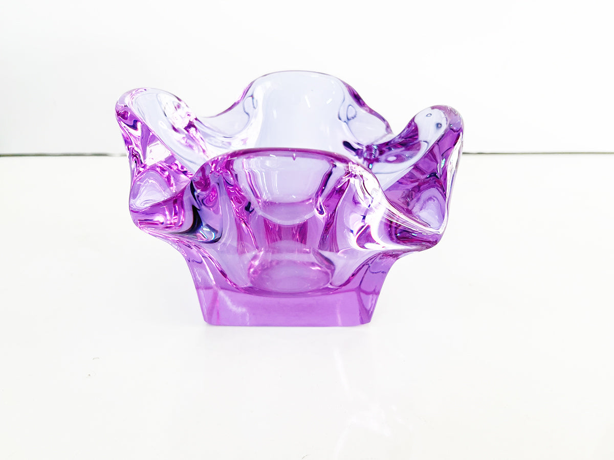 Posacenere Murano Viola Grande 1970 -Art-