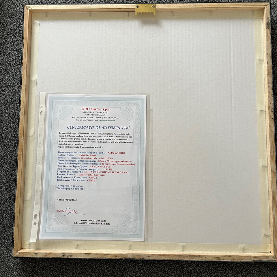 Andy Warhol Topolino Edizione Limitata numerata a matita Litografia con certificato -Art-