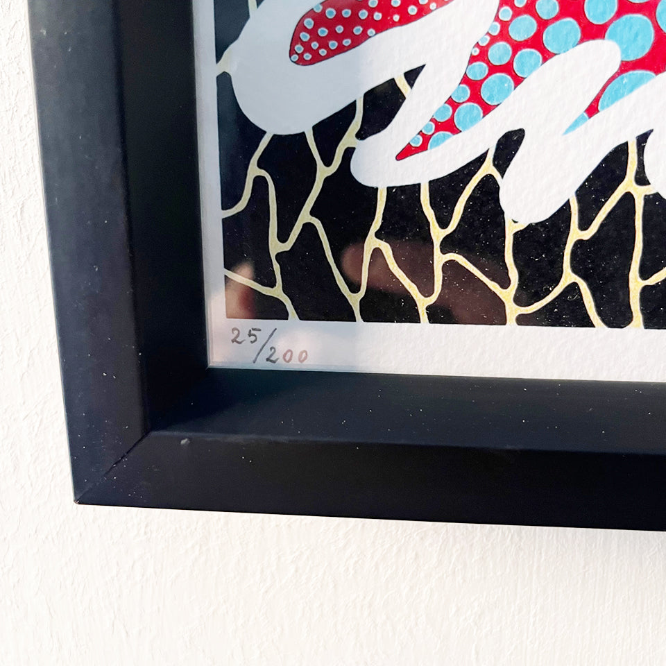 Yayoi Kusama "Zucca" Litografia stampata nel 2011 solo 200 copie numerata a mano -Art-