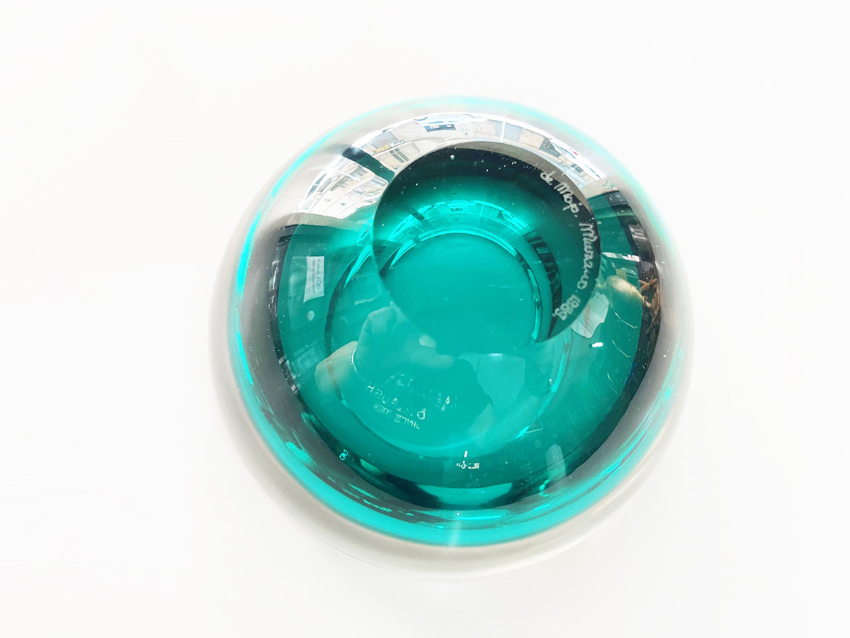 Posacenere Verde De Majo 1989 Murano Firmato -Art-