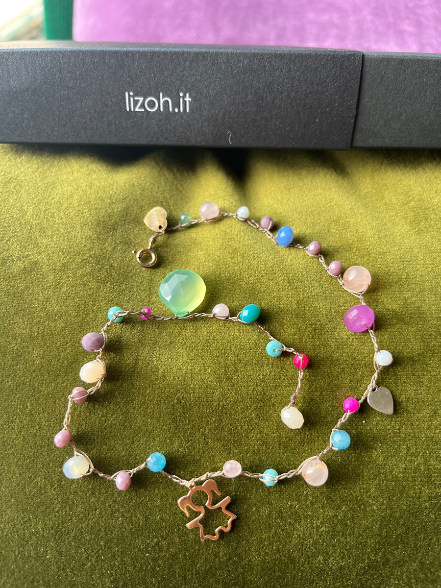 Bracciale Pietre, Cristalli, Bimba Arg 925 e Topazio Citrino -Top Jewels-