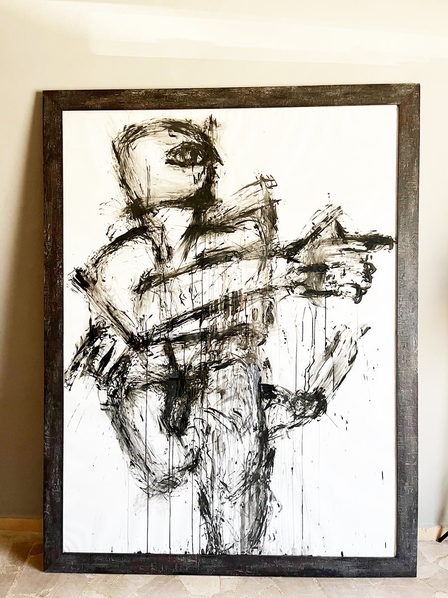 Claude Adrian Caponnetto Carboncino Opera Unica Grande - Art -