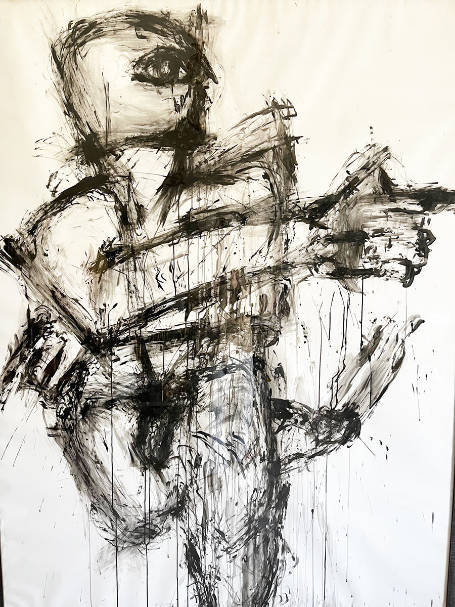 Claude Adrian Caponnetto Carboncino Opera Unica Grande - Art -