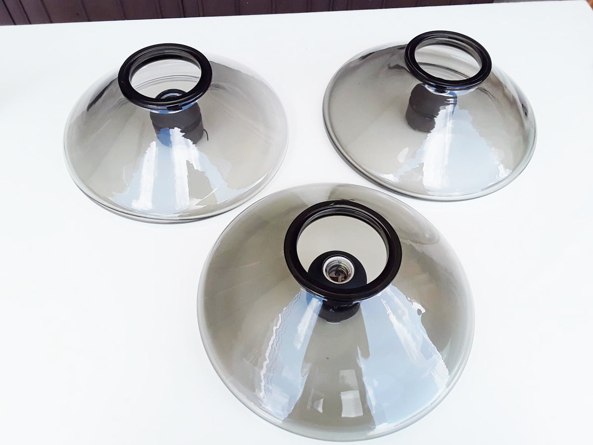 Leucos di Giusto Toso Trittico Plafoniere Fume' Top Vintage -Design-