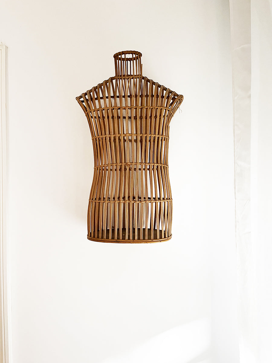 Busto Manichino Vimini Vintage 1960 -Design-