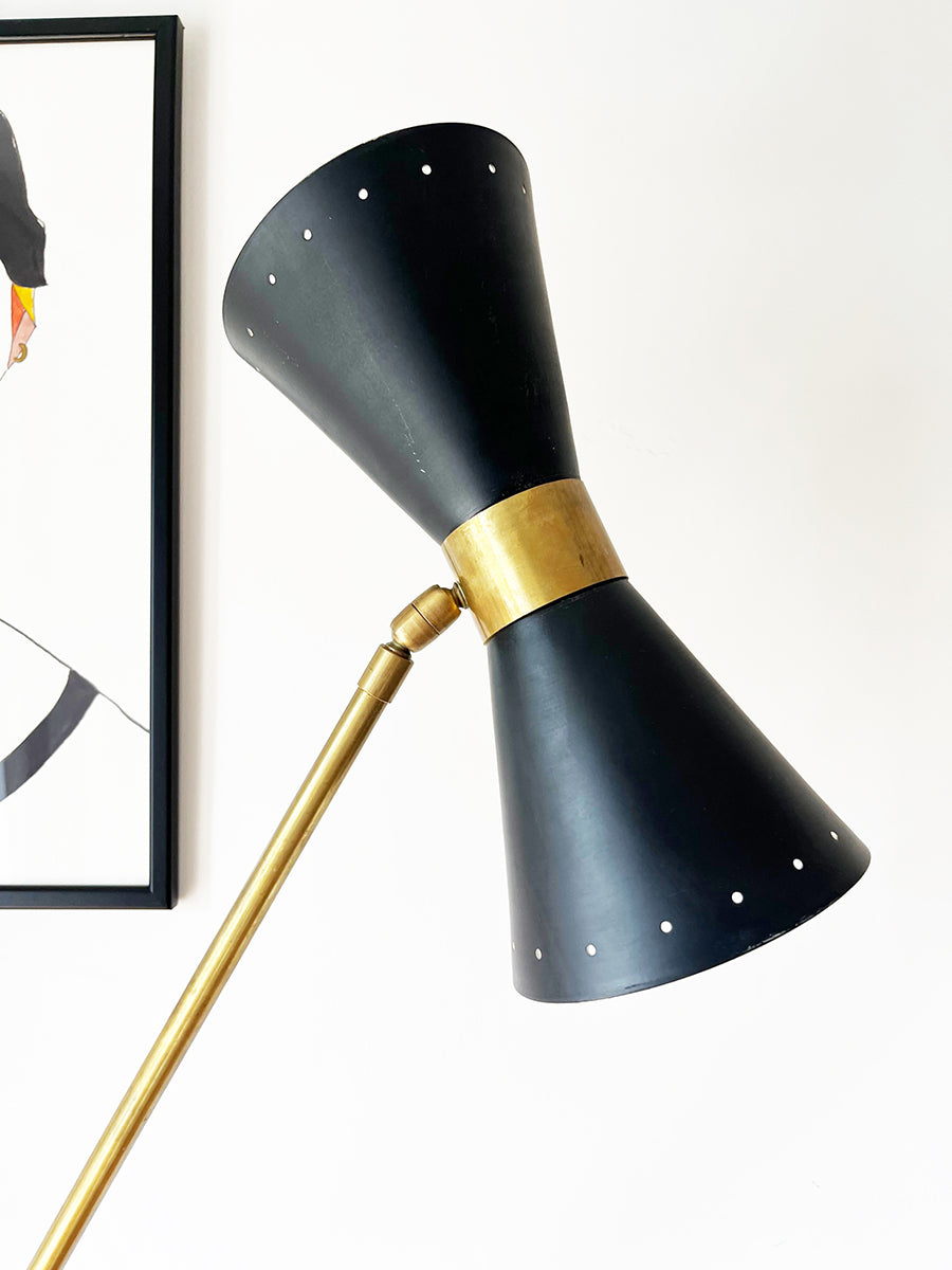 Lampada da terra stile Stilnovo Black - Design -