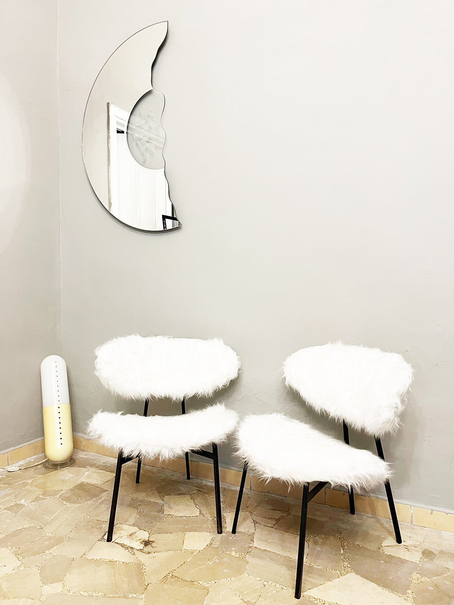 Coppia Poltroncine "White Winter" Top Vintage 1960 -Design-