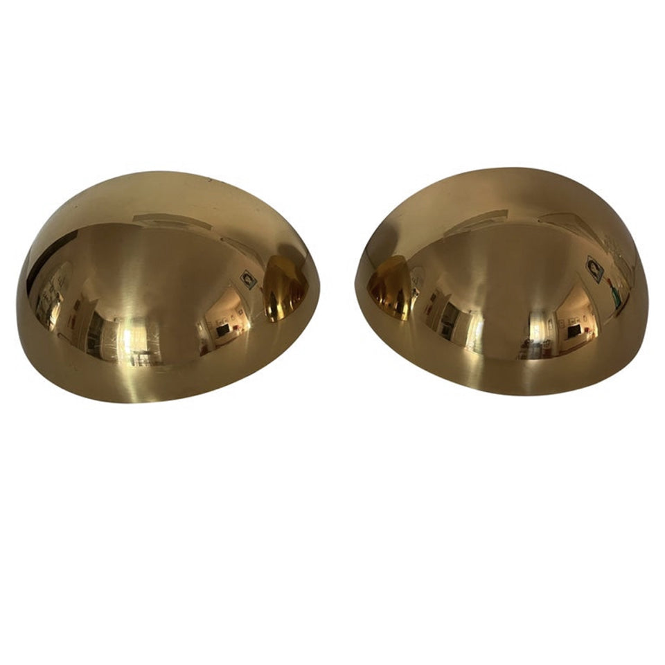 Coppia di lampade da muro Ottone design 1970 -Design-