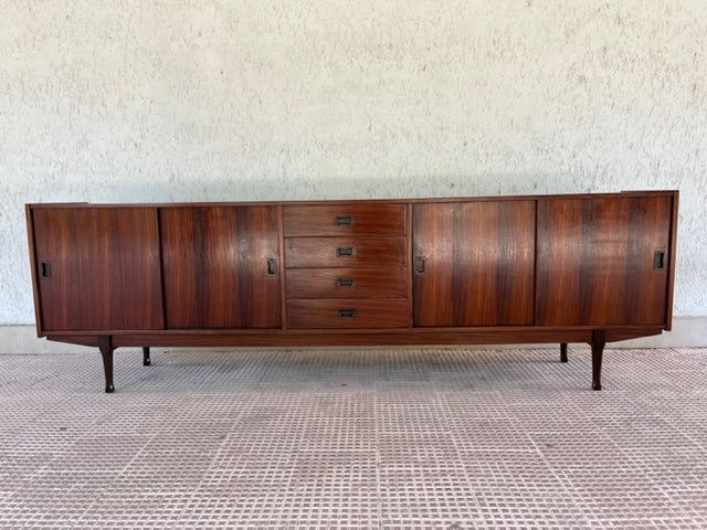 Sideboard Extra Large Danese in Palissandro Autentica Vintage 1960 -Design-