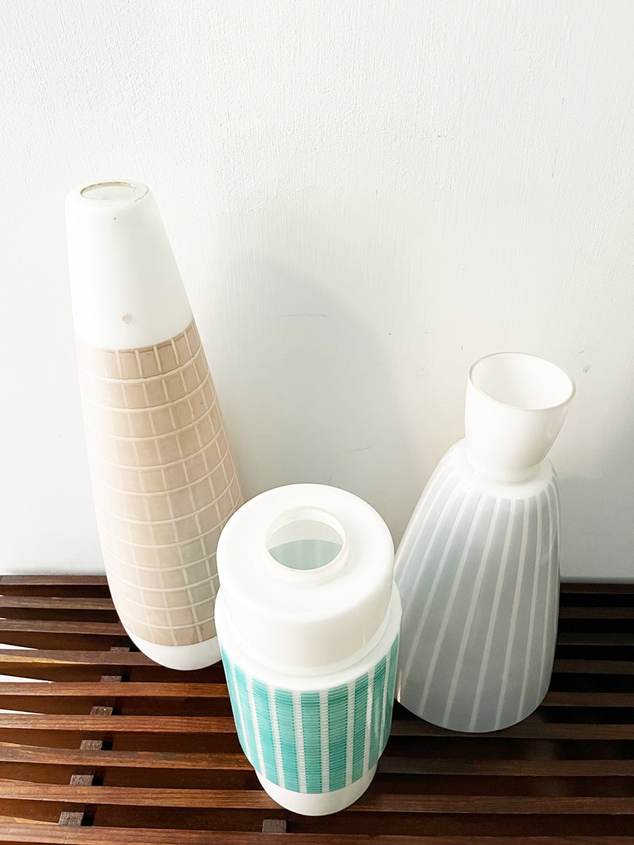 Tris Lampade a Sospensione Vintage 1950 -Top Design-