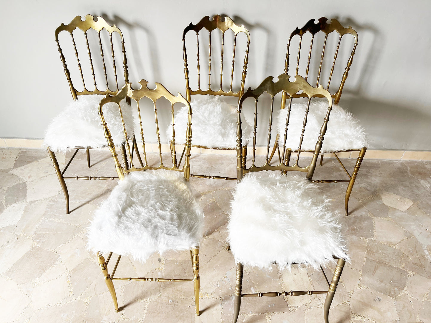 Set n. 5 Sedie Ottone di Giuseppe Gaetano Descalzi 1950 -Design-
