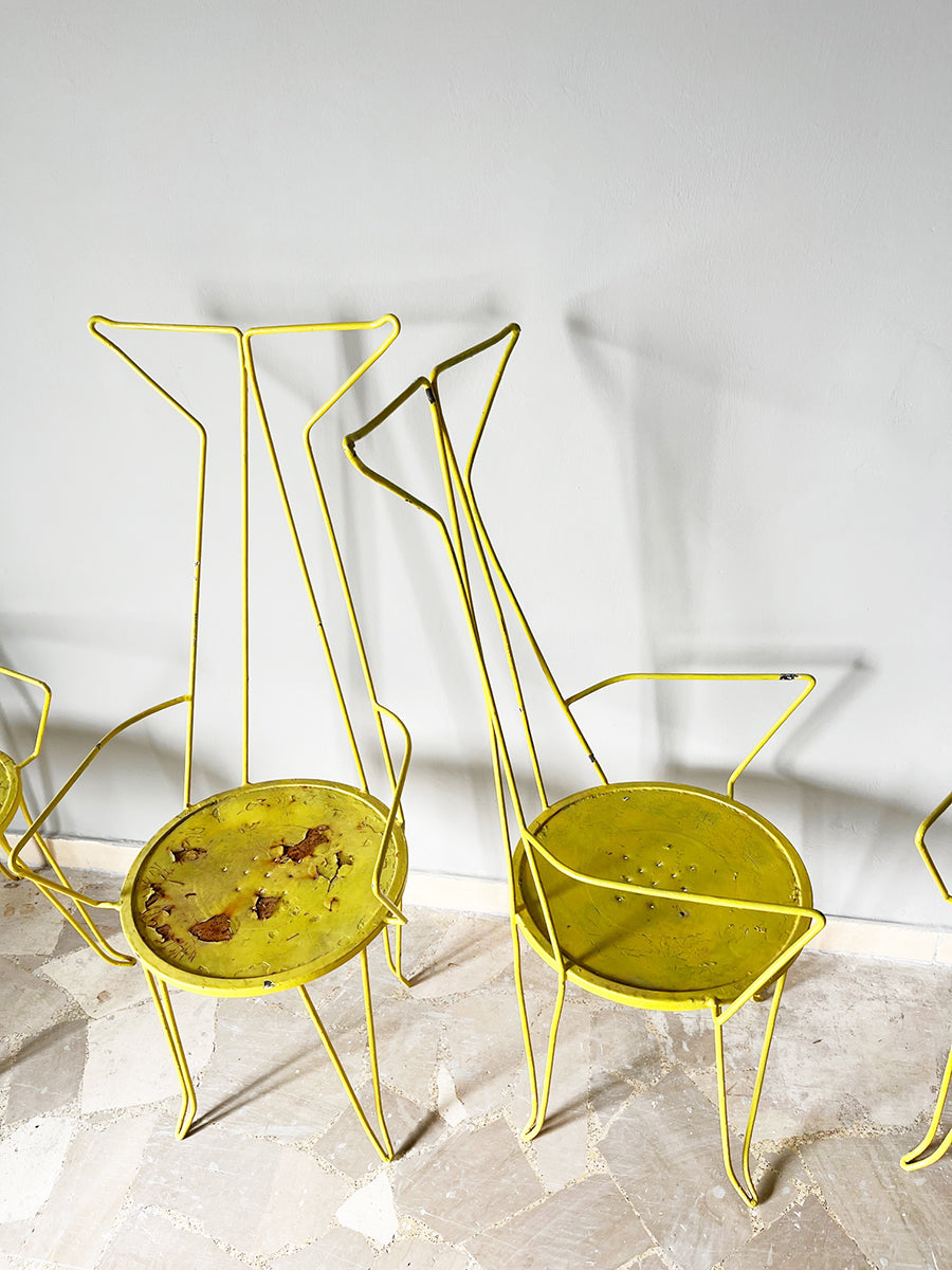 Set n. 4 Sedie Design 1950 Outdoor -Top Design-