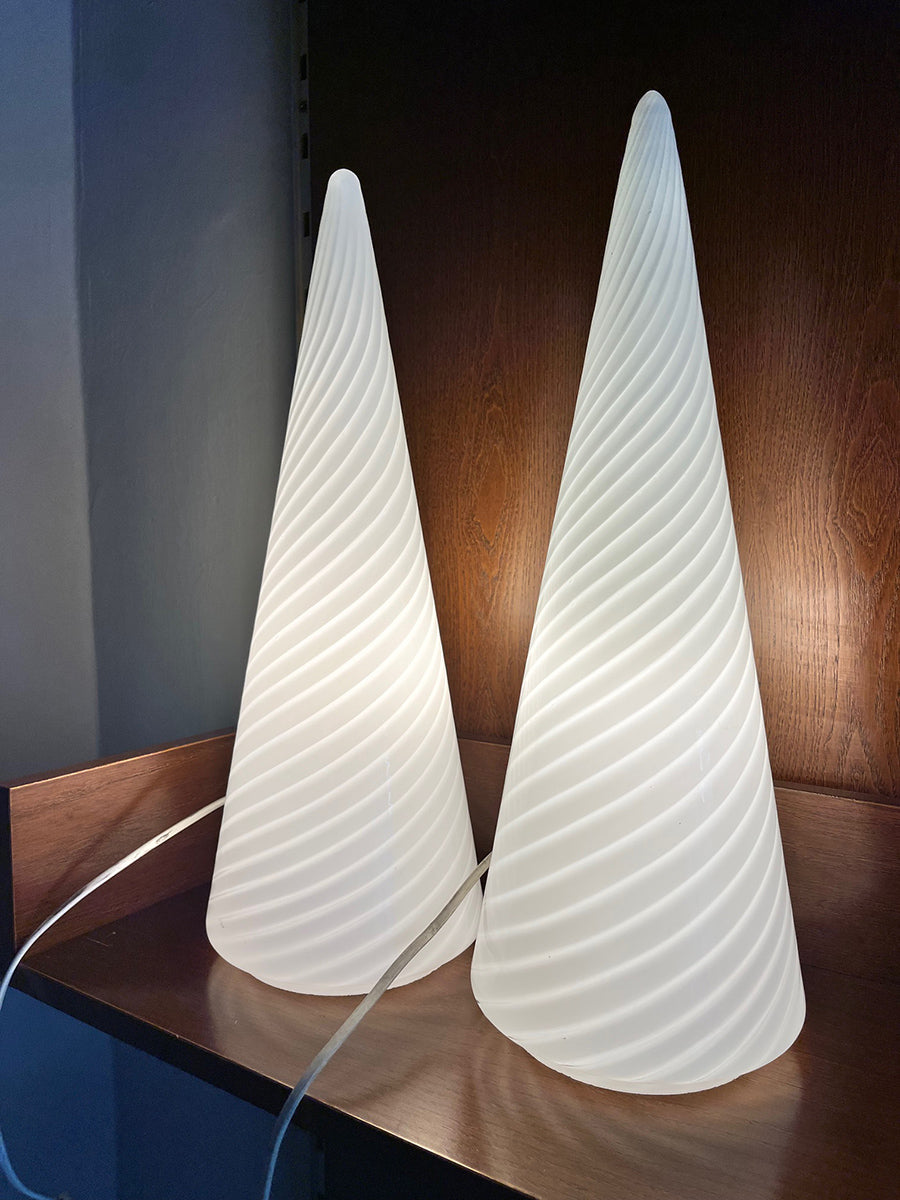 Tris Lampade da tavolo in vetro di Murano 1960 - Design -