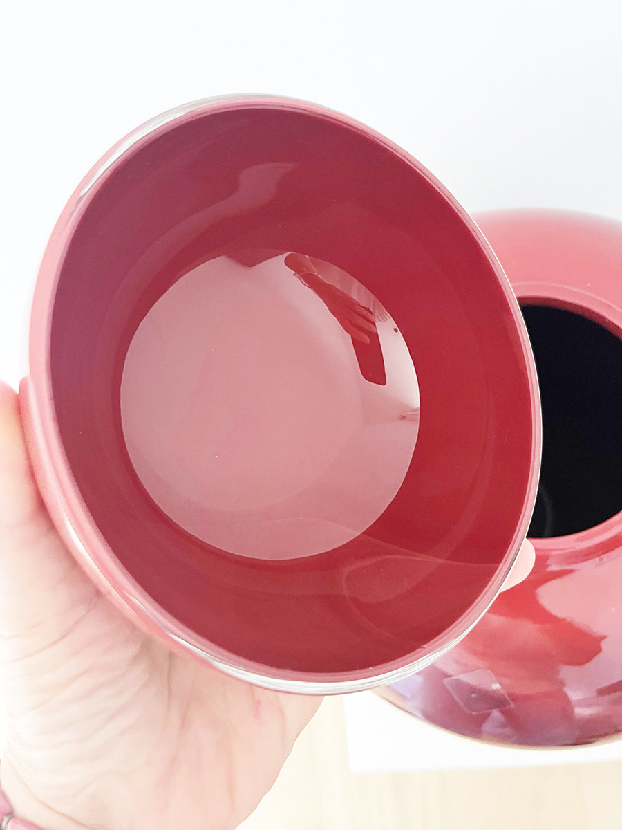 Barovier & Toso Poutishe Murano Rosso Rubino 1970 - Top Vintage-