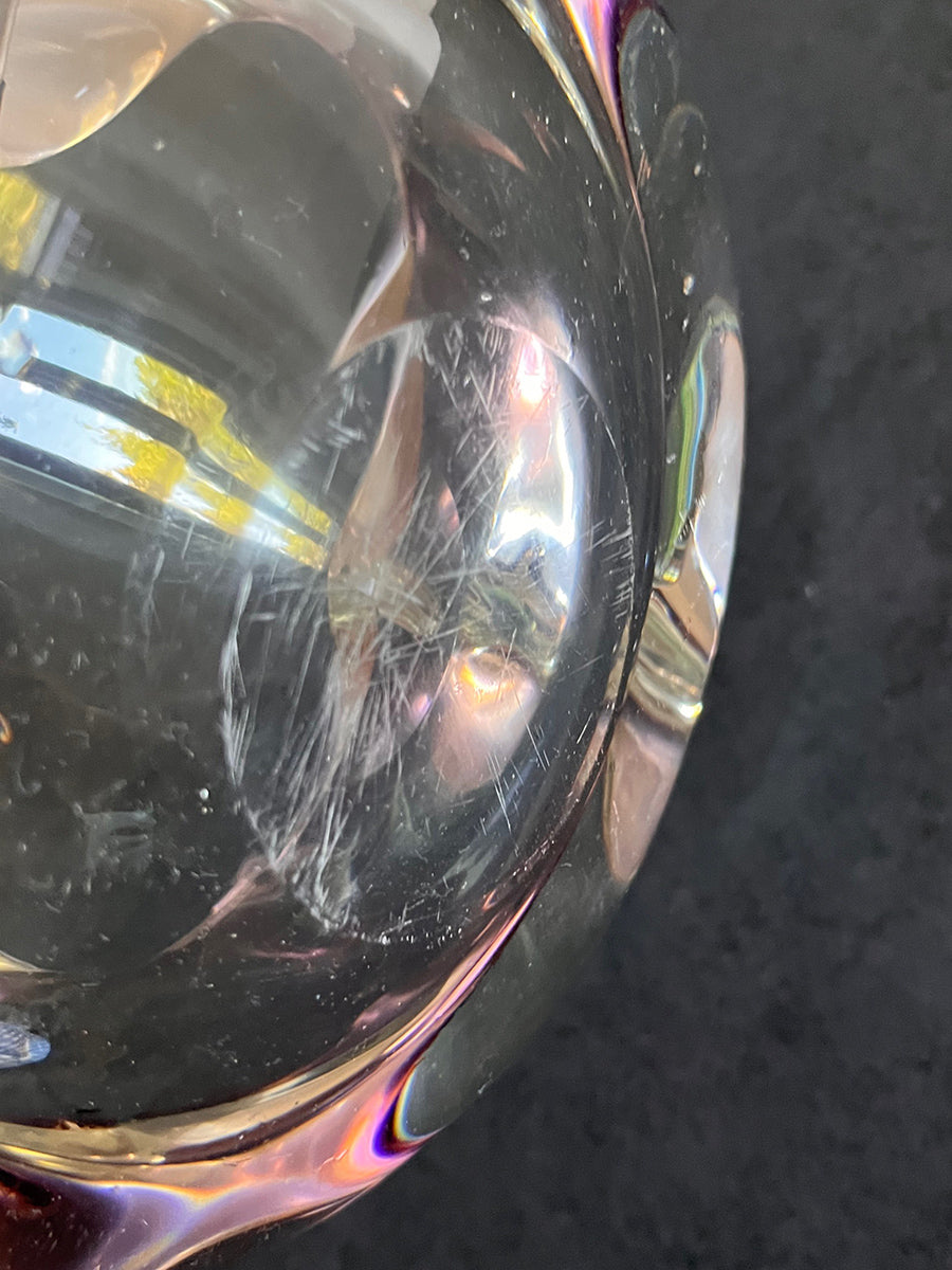 Murano Ciotola Svuota tasche Trasparente e Viola Anni '60 -Top Murano-