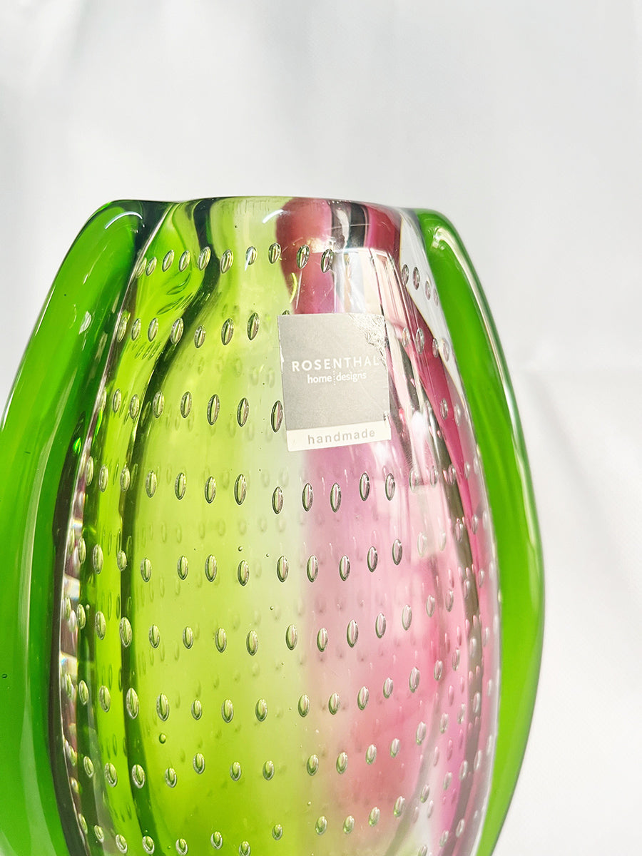 Rosenthal Vaso Murano Bicolore Vintage anni '80 - Top Art -
