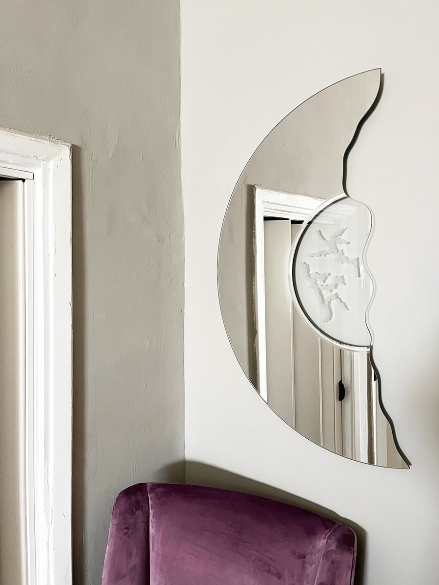 Specchio "Scornice" di Nanda Vigo per Glas - Design -