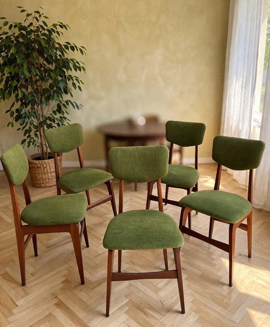 Tavolo da pranzo con sei sedie Mid Century anni '50 -Top Design-