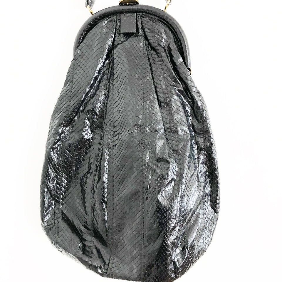 Borsa Vintage Pitone Nera 1950 -Accessori-