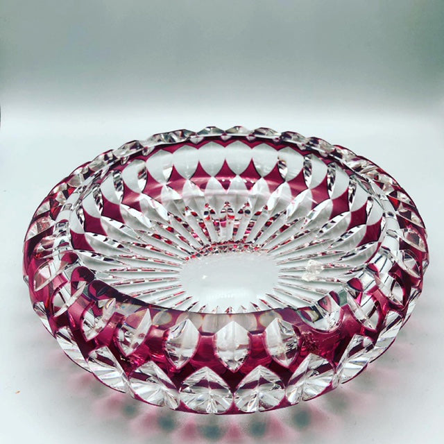 Bohemia Svuotatasche Cristallo Bordeaux -Antiques-
