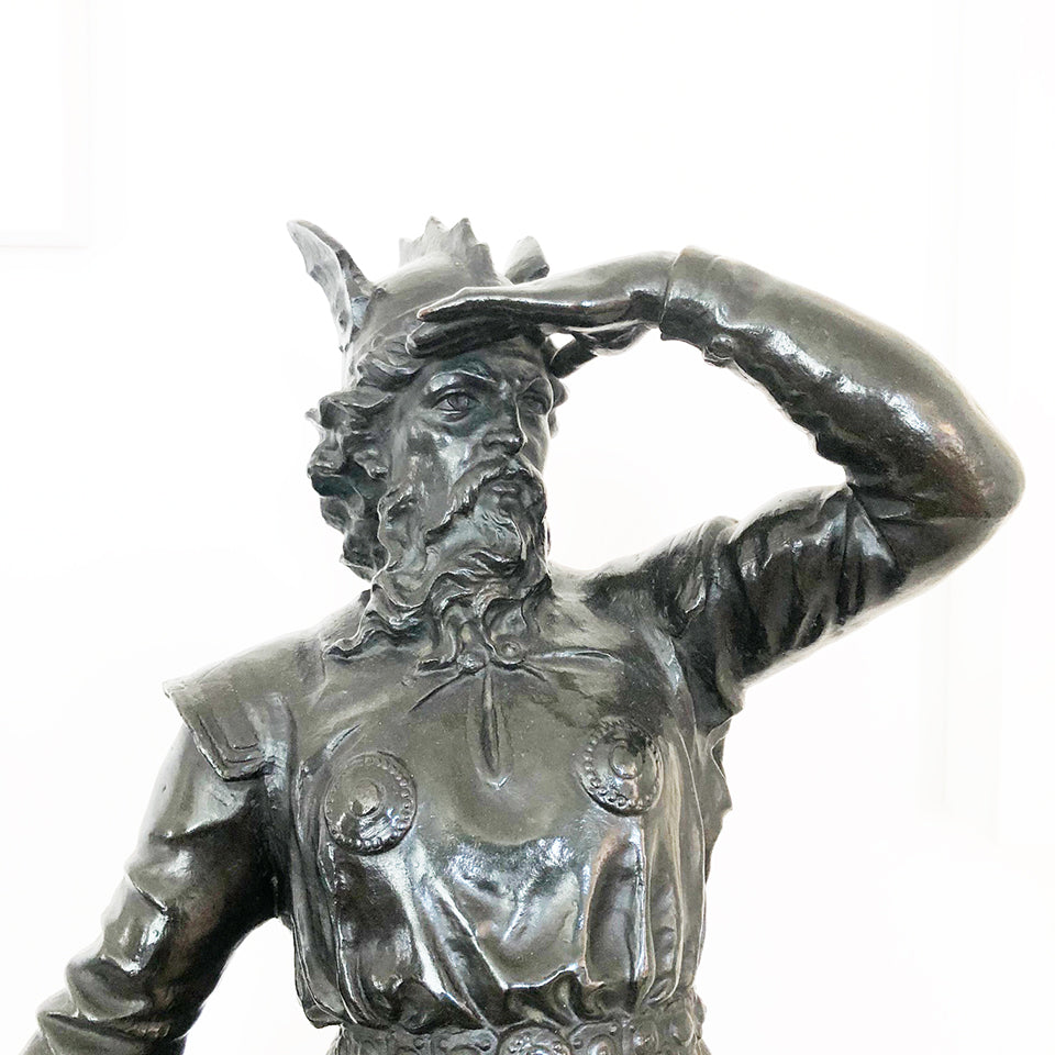 Scultura in bronzo di Viking at Stern di Carl-Johan Dyfvermans - Antiques -