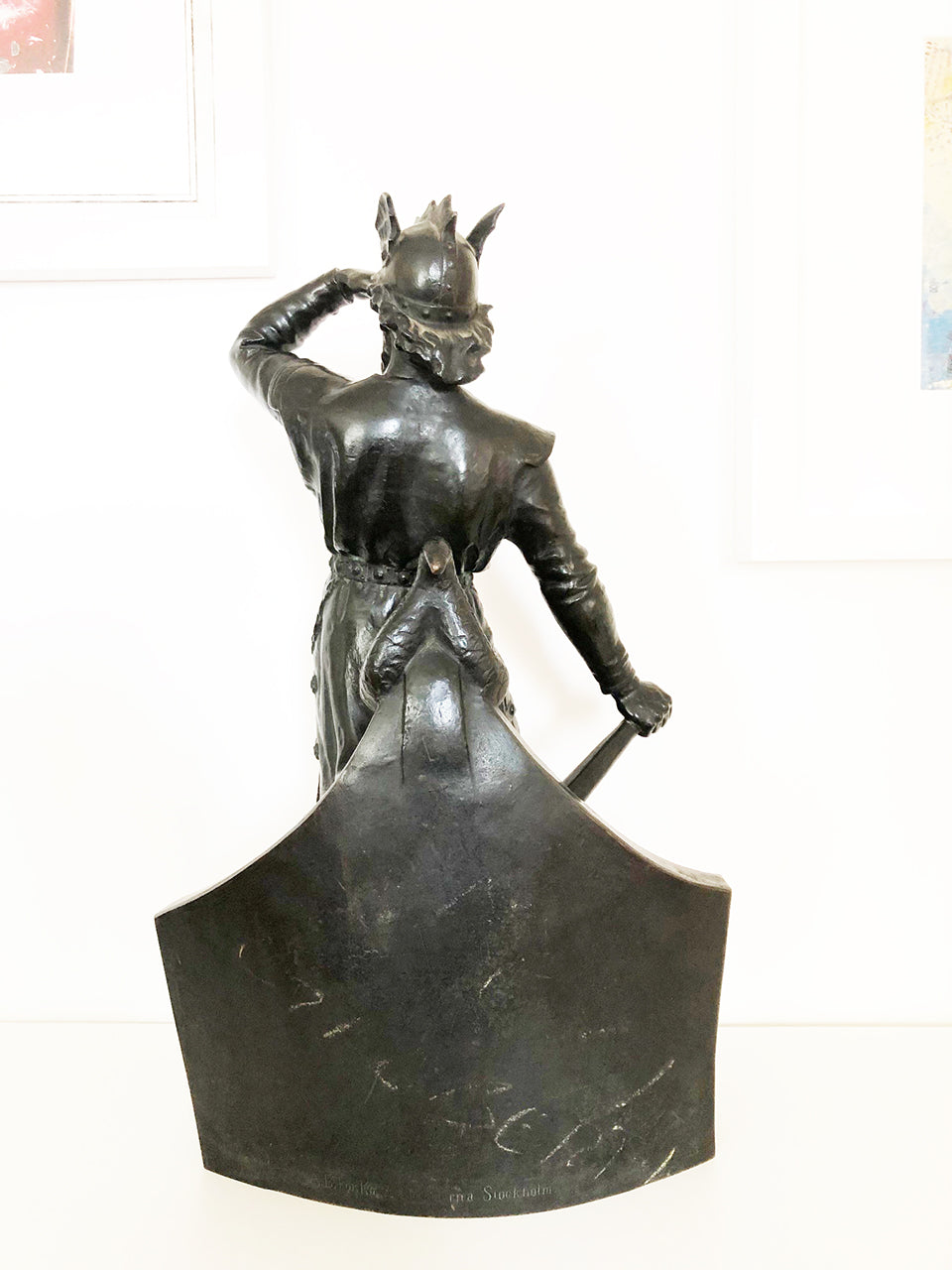 Scultura in bronzo di Viking at Stern di Carl-Johan Dyfvermans - Antiques -