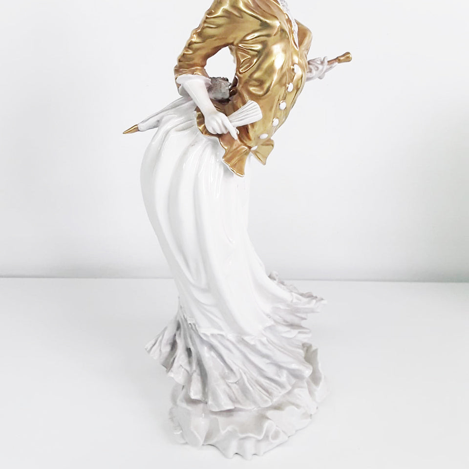 Dama Ceramica Silvio Righetto per Cacciapuoti 1950 -Antiques-